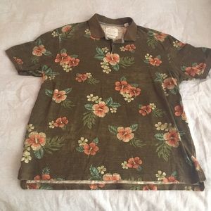 Tommy Bahama Jeans Polo floral Hawaiian shirt